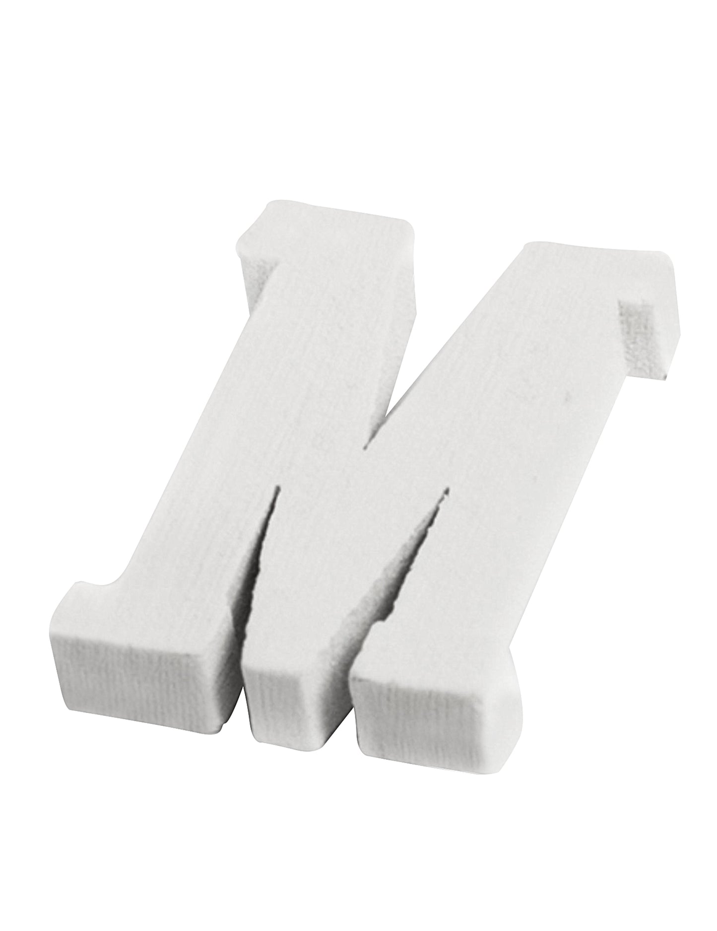Petite lettre m pour mariage en bois blanc