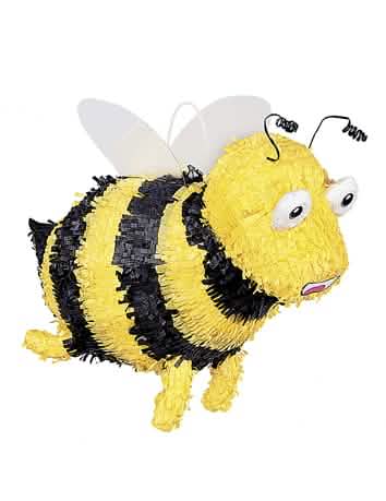 Piñata pčele za dijete žuta i crna s prugama