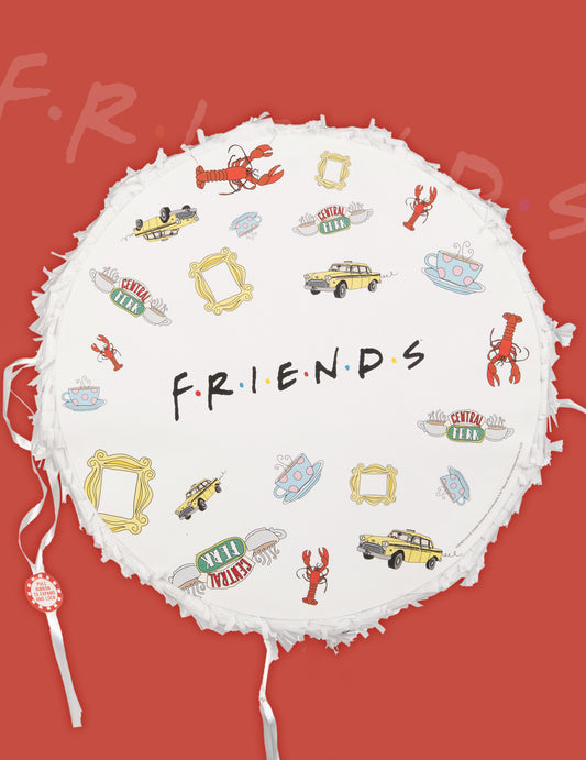 Gros plan sur les motifs de la Piñata Friends™