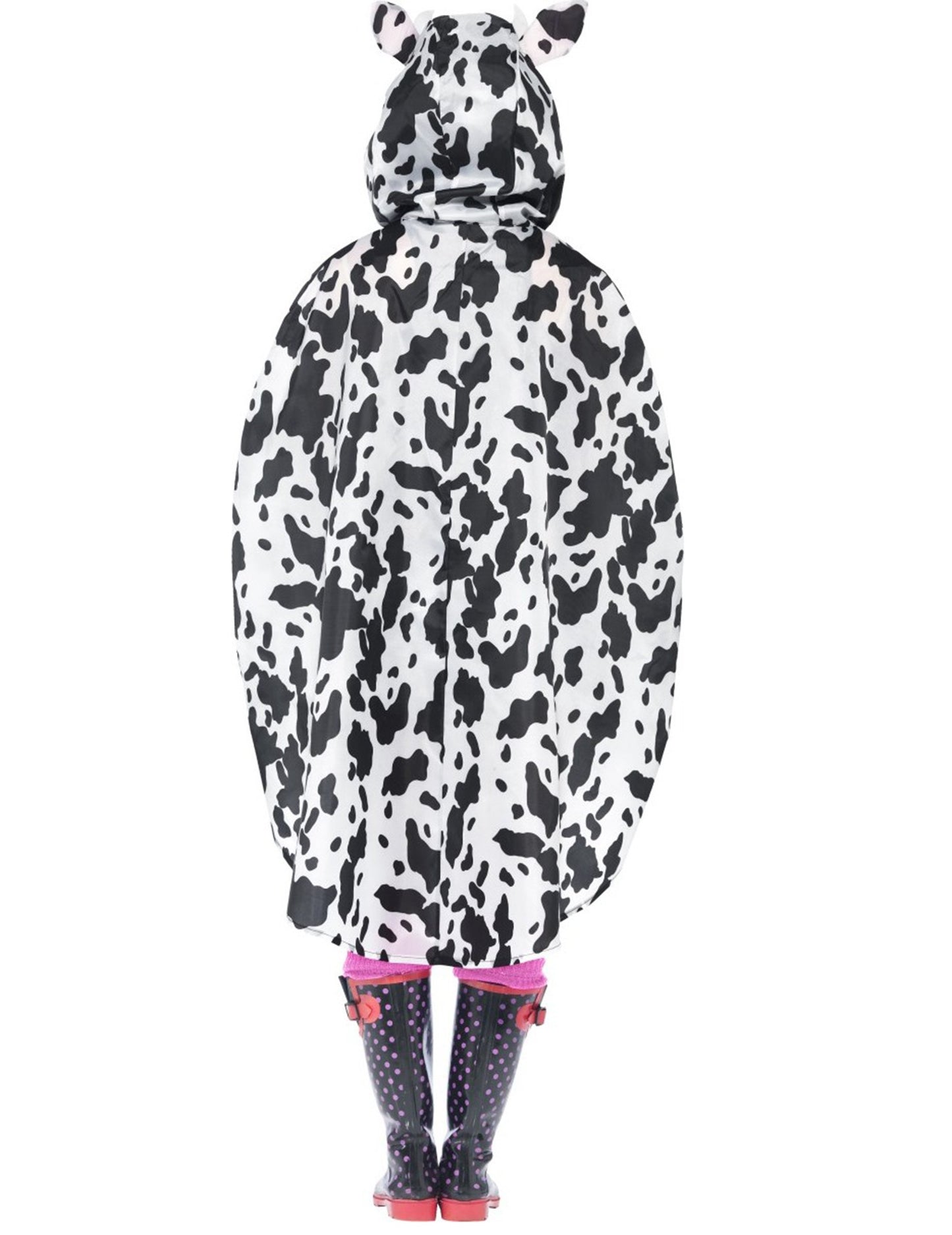 Stražnji pogled ponča krave za odrasle