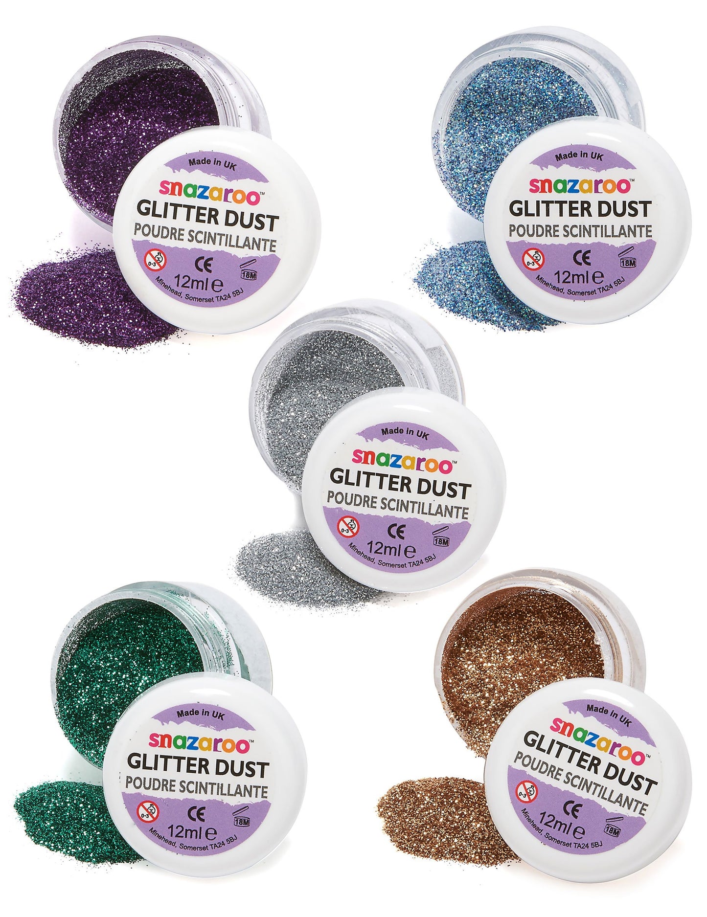 Snazaroo pjenušava prah 12 ml