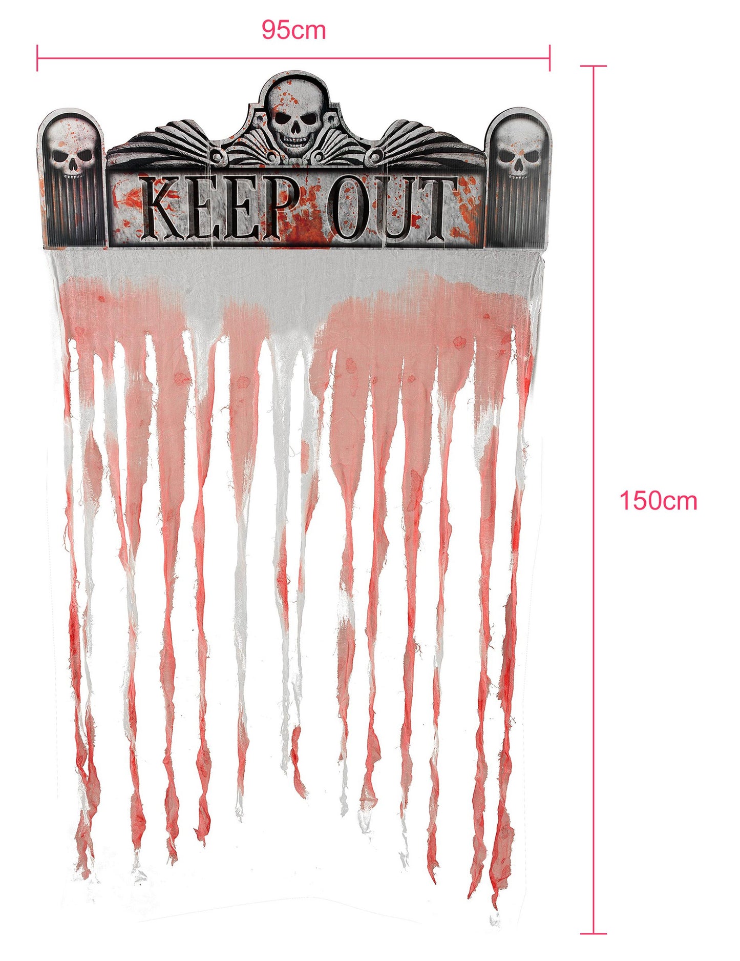 Zavjes za vrata vještica 150 x 95 cm