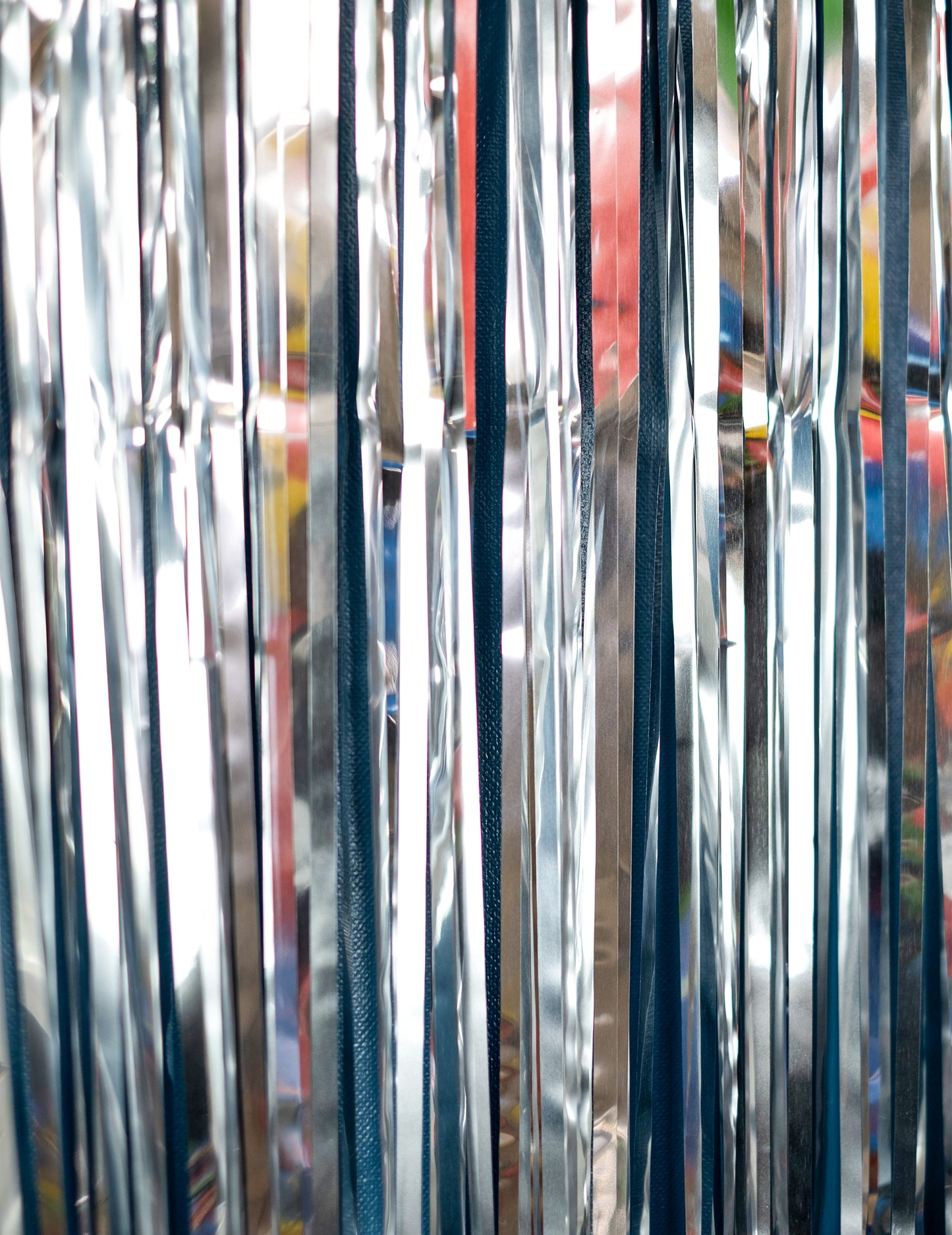 Srebrna pjenušava zavjesa 91 x 244 cm
