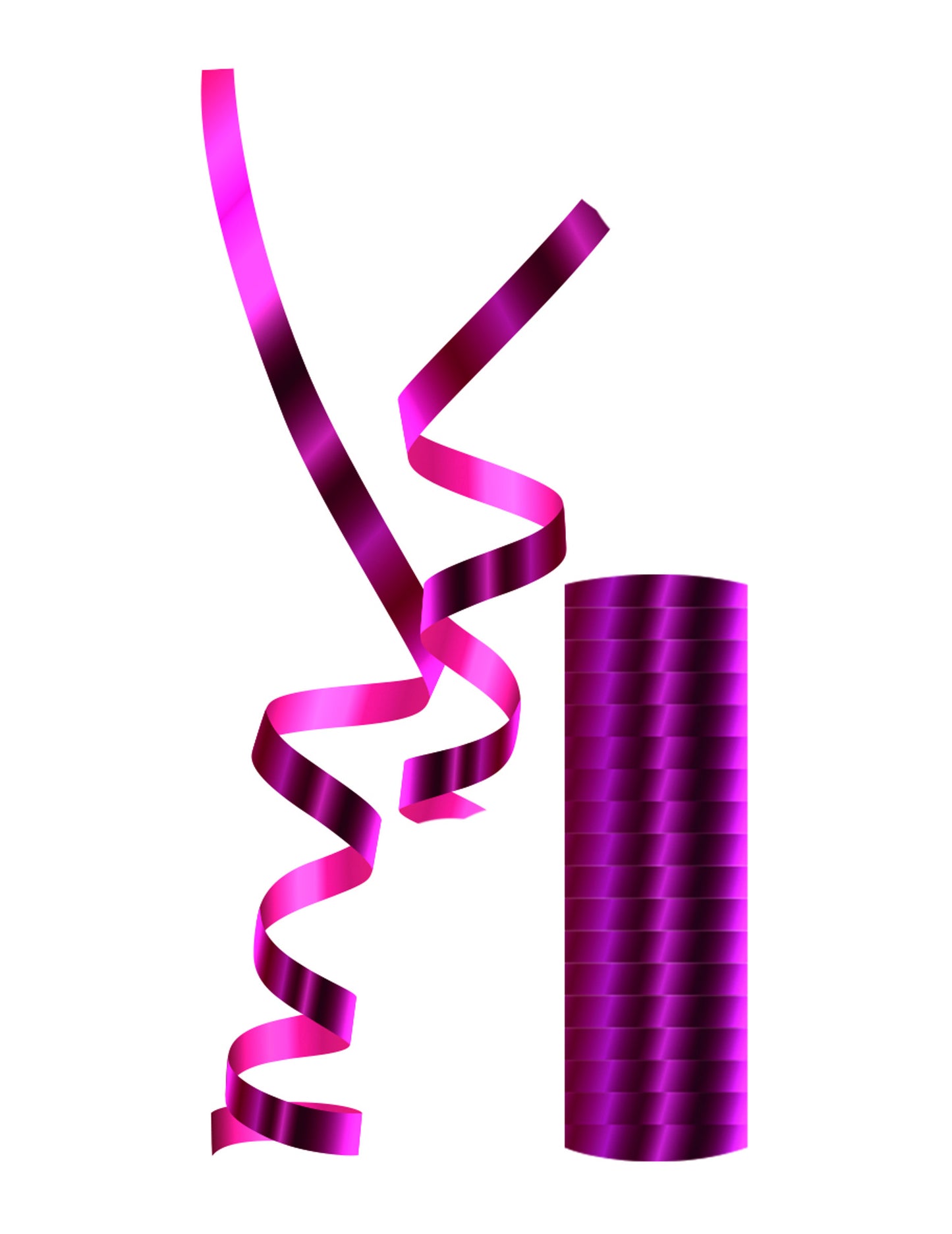 Rola ružičastih metalnih traka za rođendan