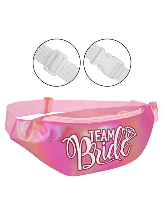 Ružičasta torbica za oko struka Team Bride za odrasle