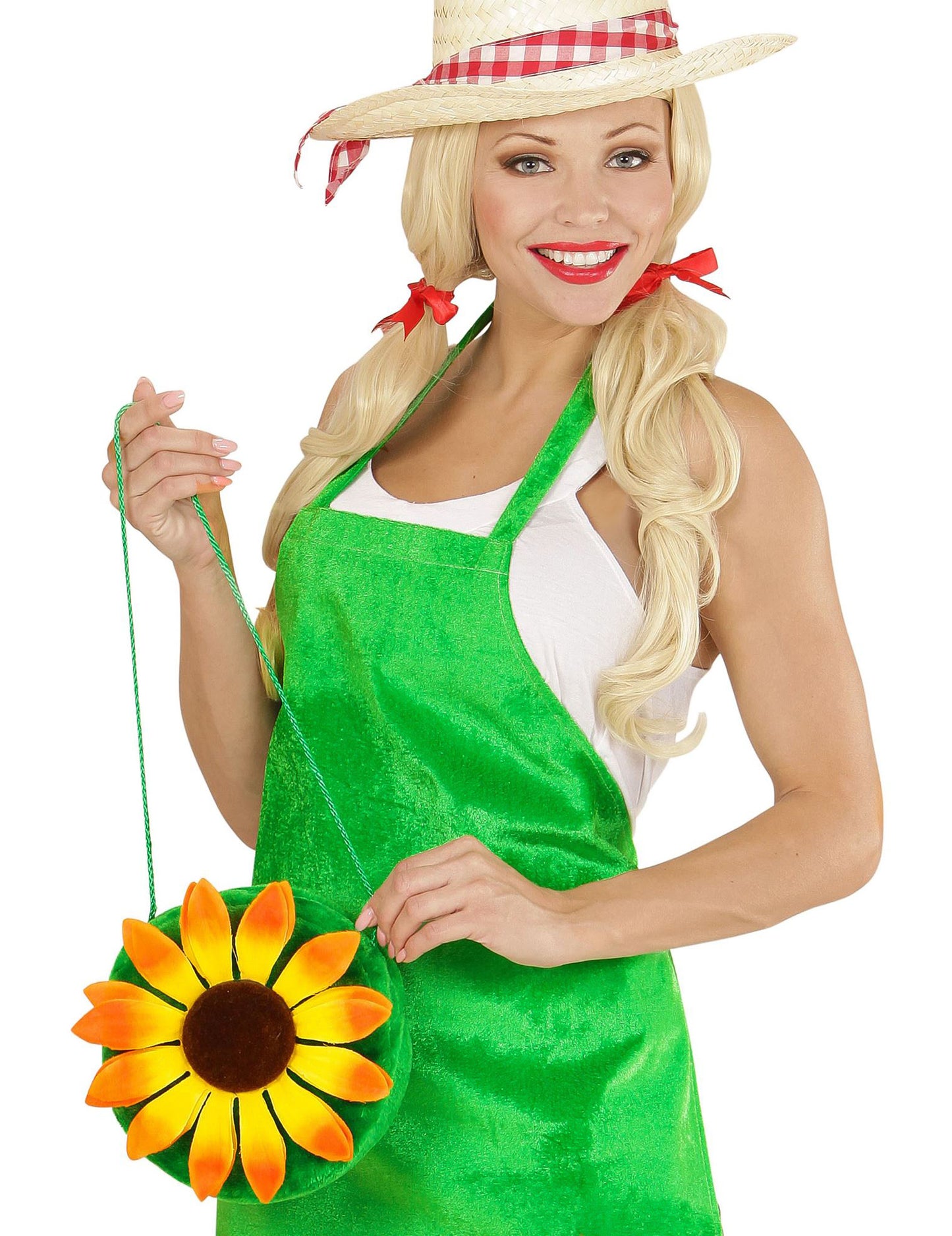 Zelena hipi torba s cvijetom