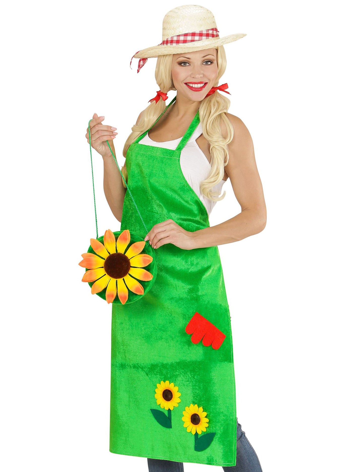 Zelena hipi torba s cvijetom