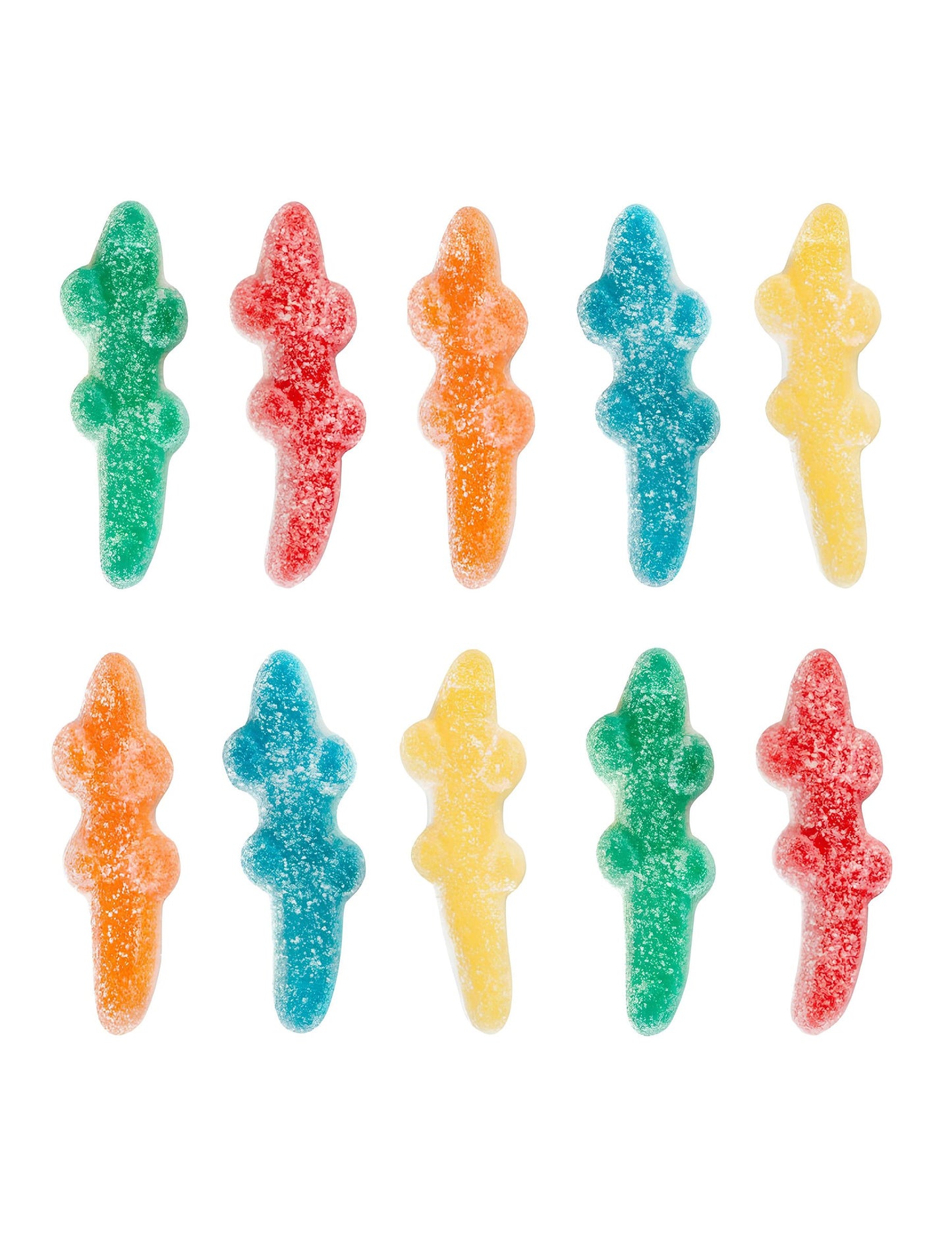 Asortiman različitih boja pakiranja slatkiša Croco PIK Haribo