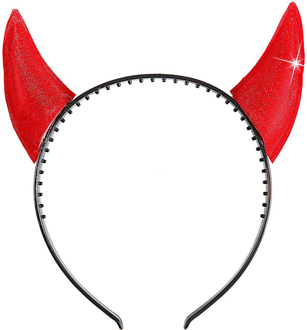 Reflektirajuća traka za glavu s vražjim rogovima za Noć vještica za odrasle