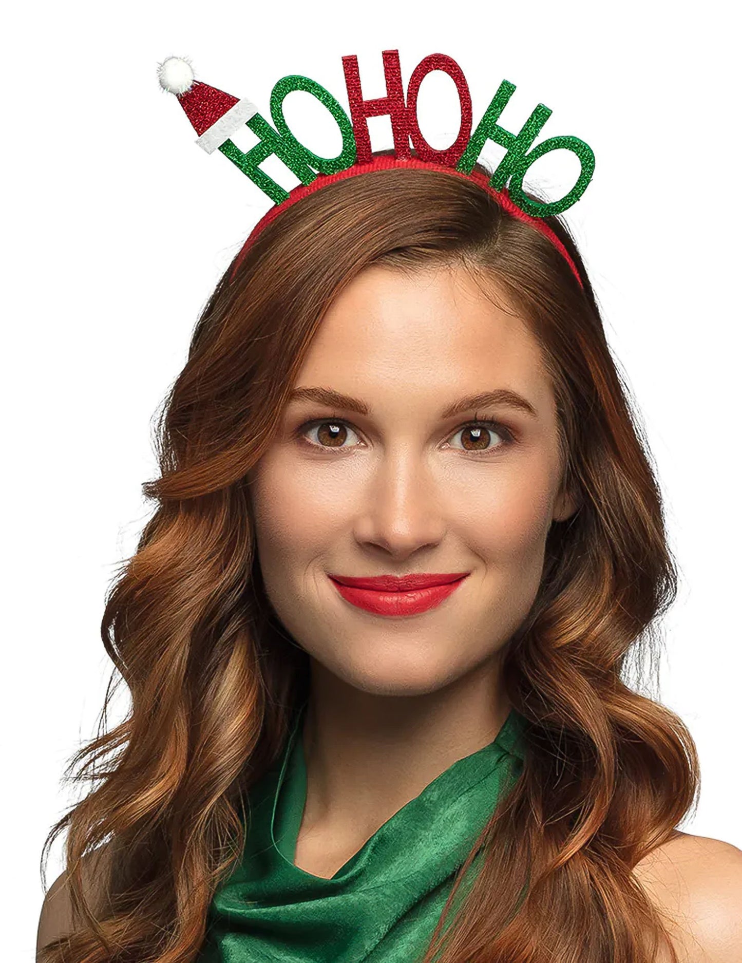 Božićna traka za glavu Ho Ho Ho za odrasle
