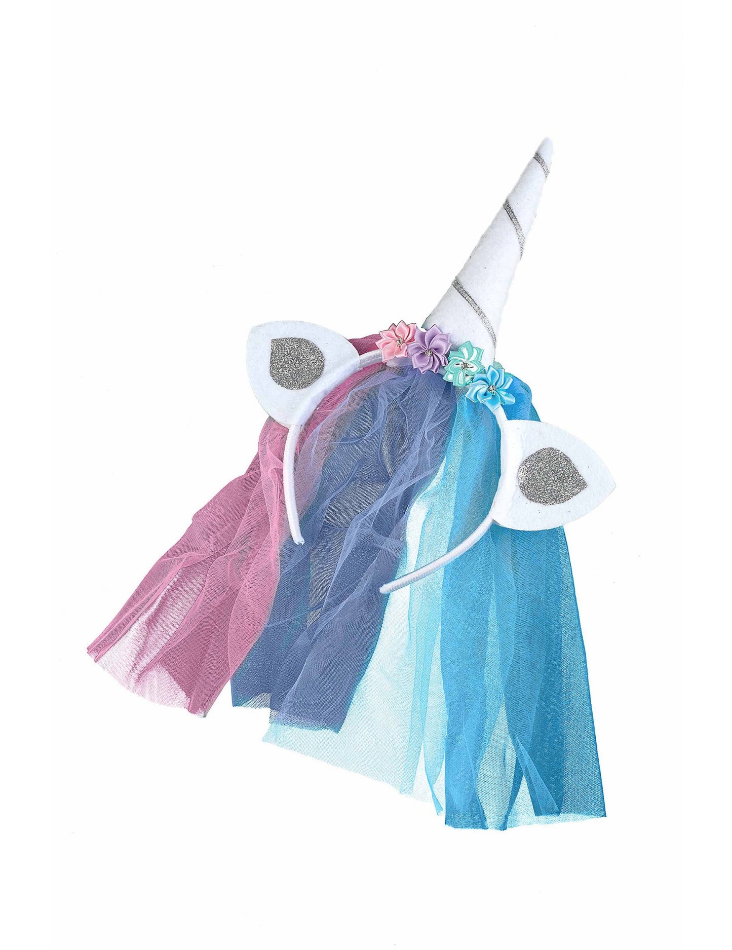 Jednorog traka za glavu s odraslim višebojnim jedrom