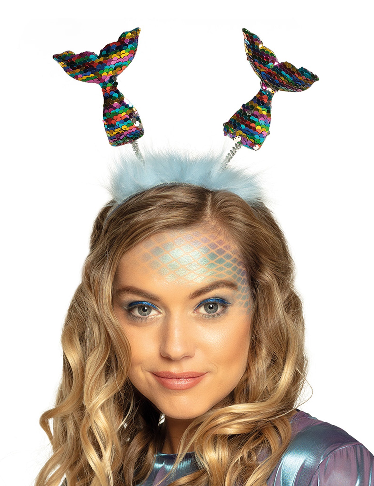 Odrasla sirena s višebojnom trakom za glavu