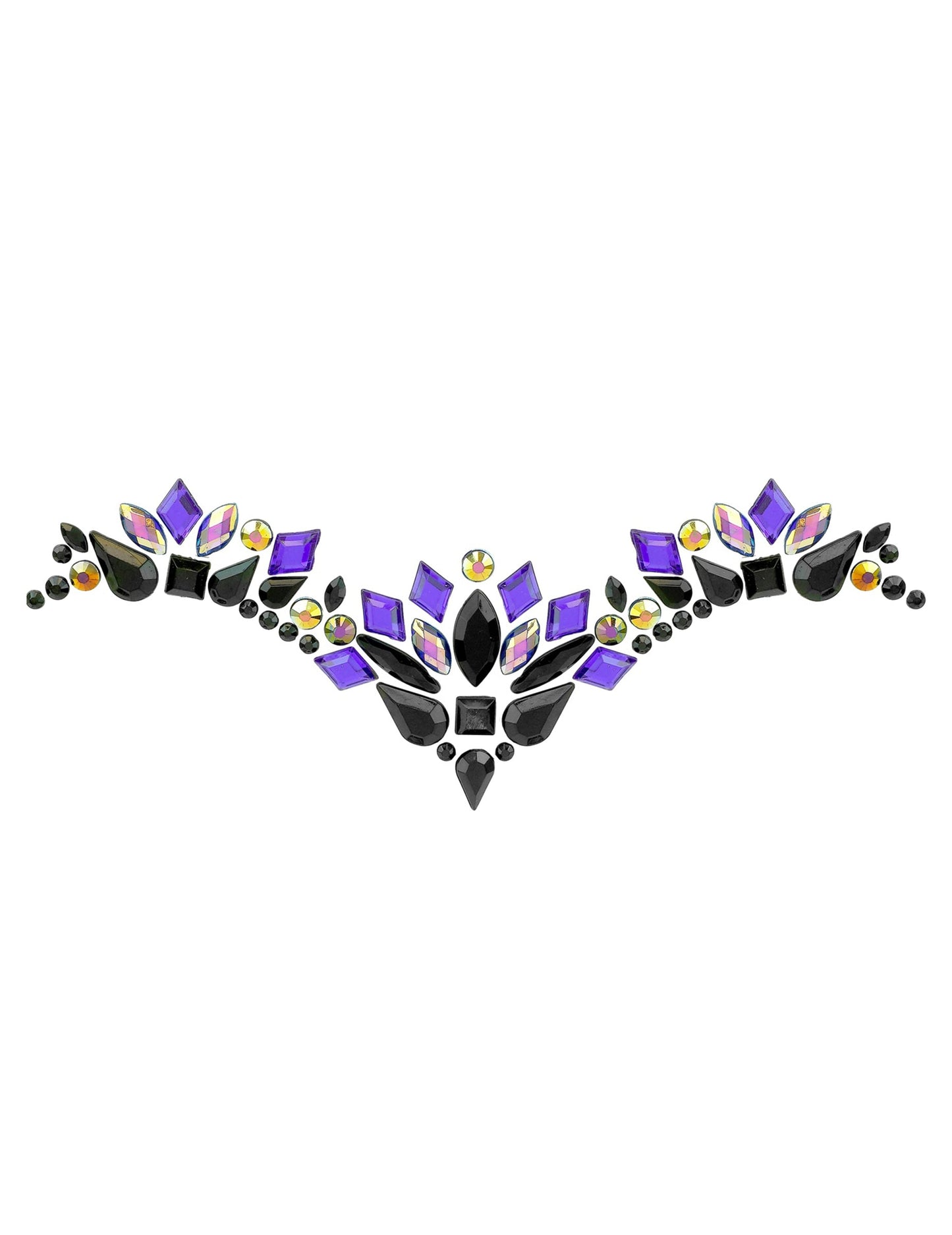 Détail du motif des strass adhésifs reine maléfique