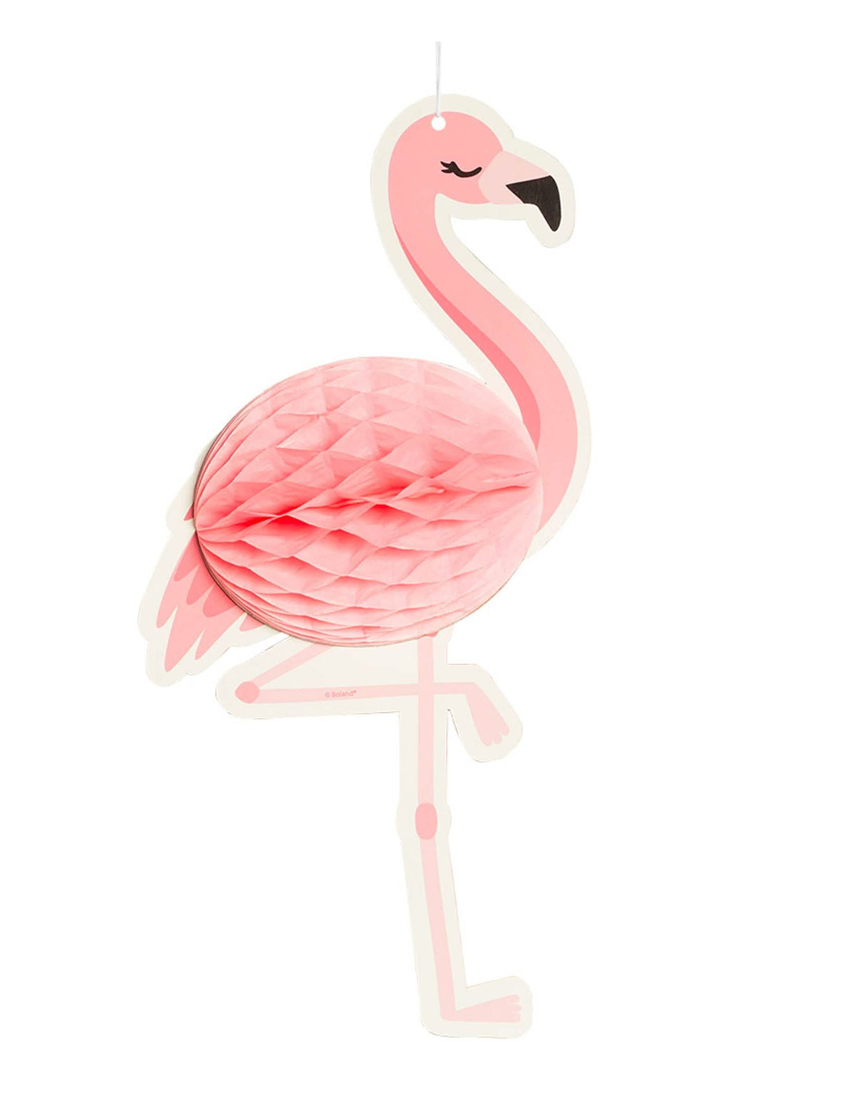 Viseći ukras s alveolama flamingo za roza papirnatu dekoraciju