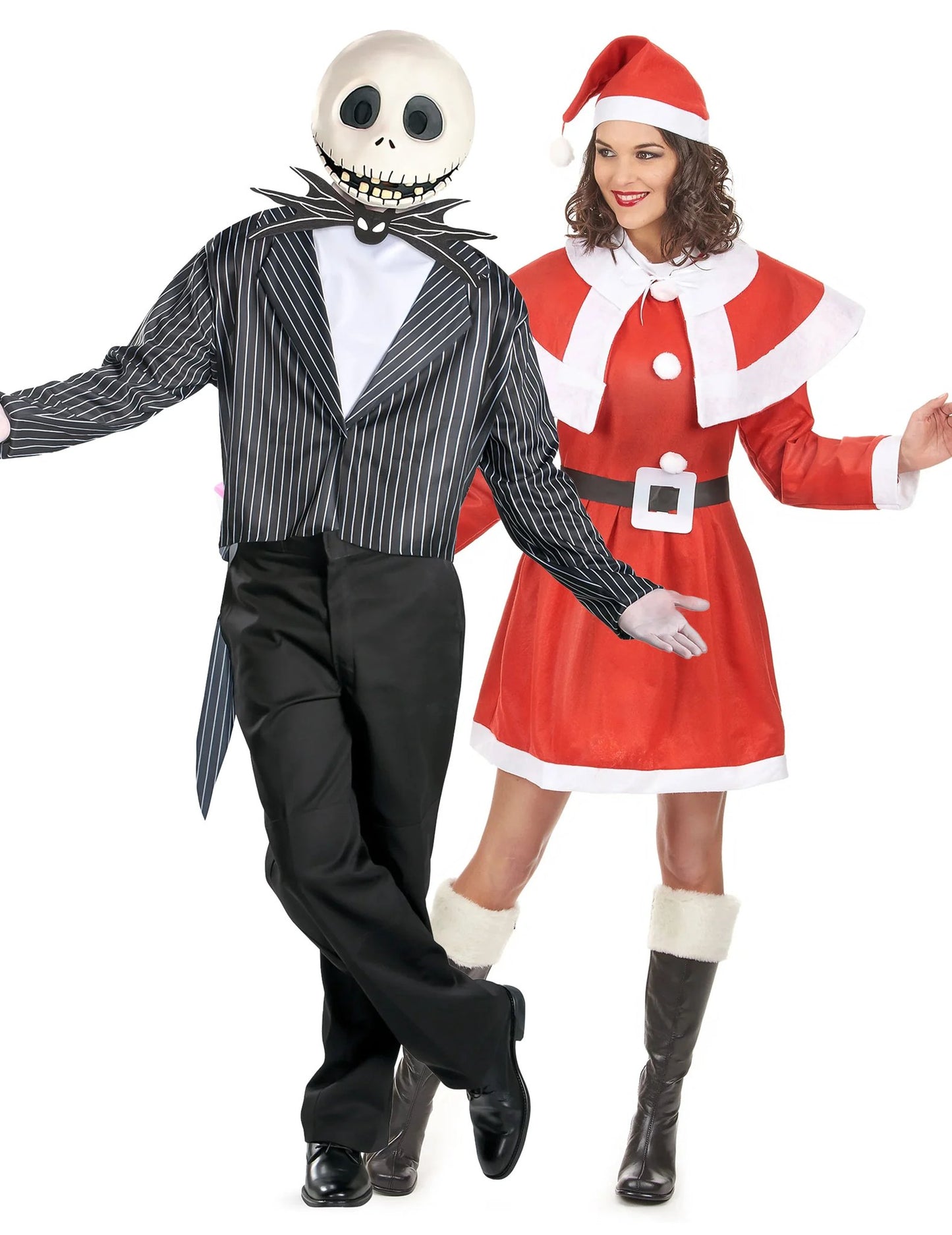 Déguisement de couple Jack Skellington™ et Mère Noël adultes