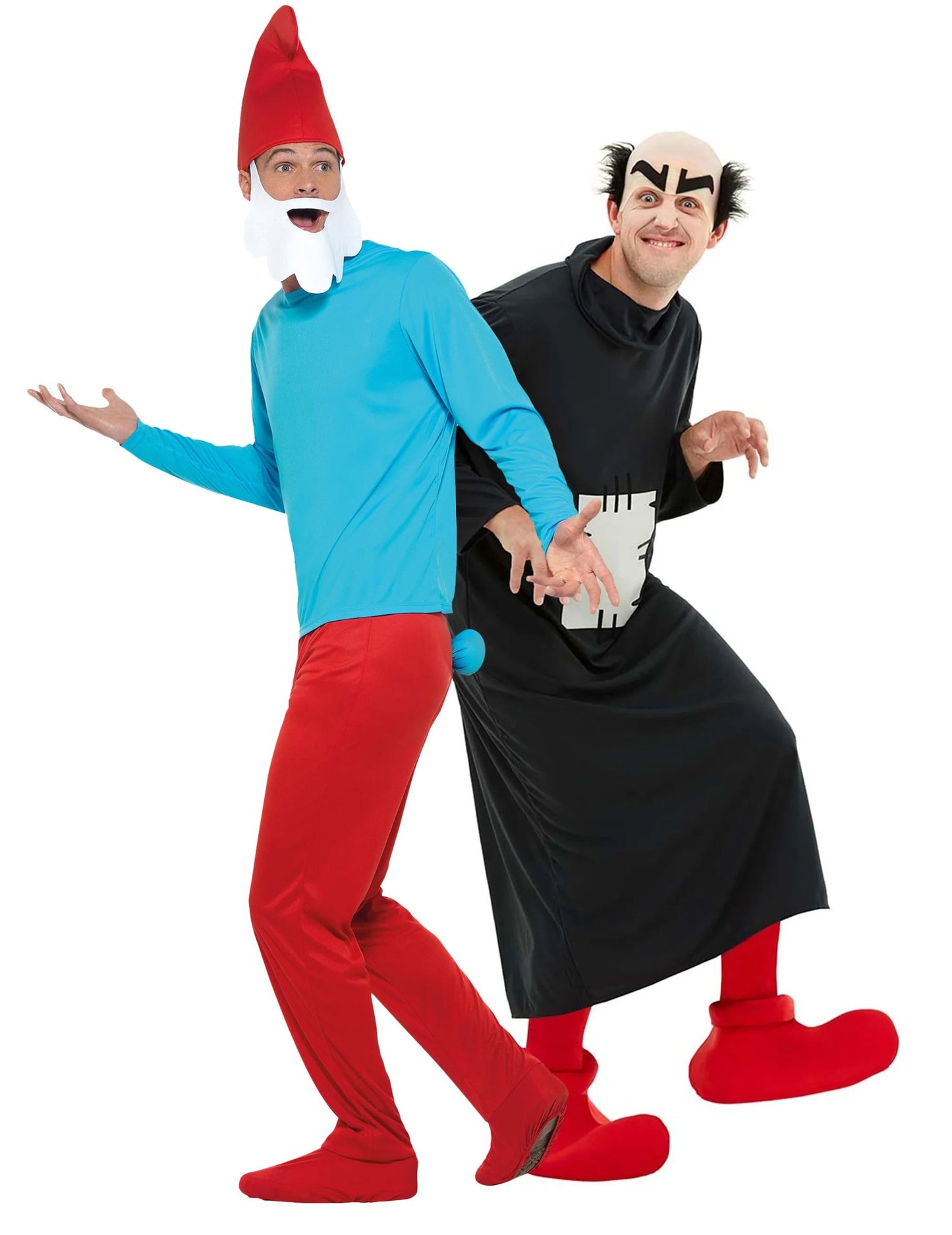 Déguisement de couple Grand ™ Schtroumpf et Gargamel™ adultes