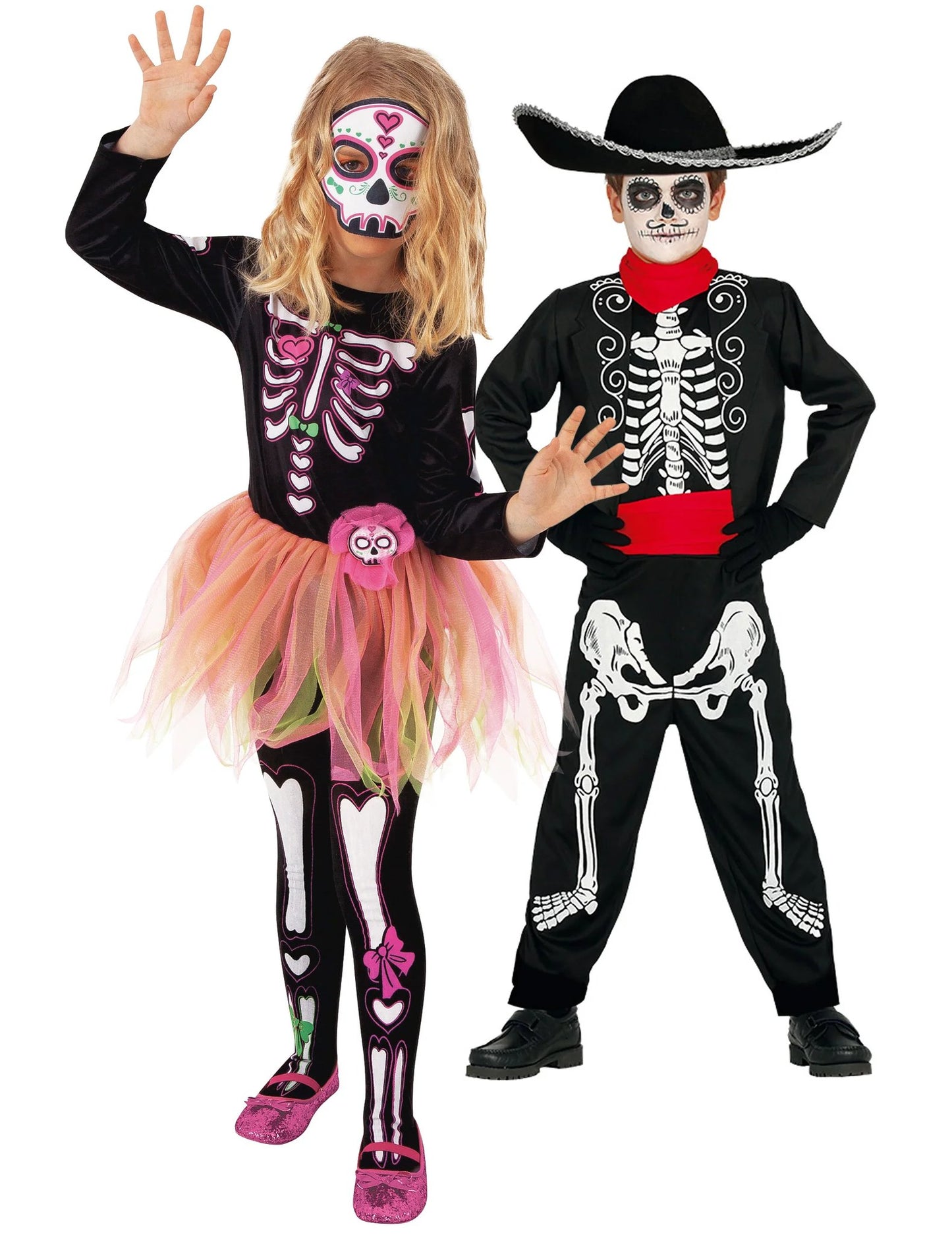 Costimi za par Dia de los Muertos za djecu