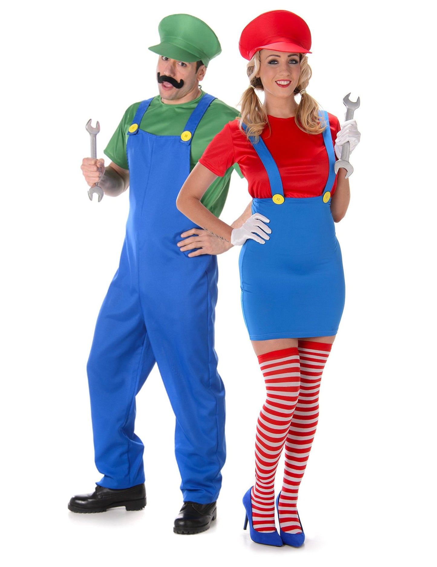 Déguisement de couple plombiers adulte