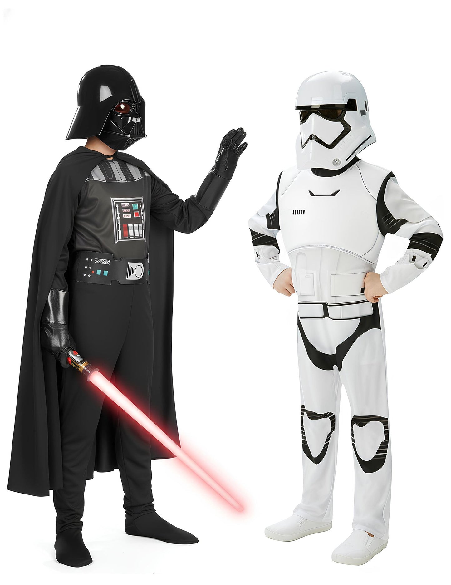 Déguisement de couple Dark Vador™ et Stormtrooper™ enfant