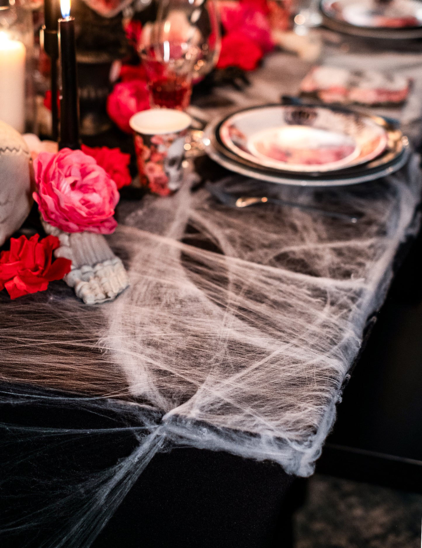 White Spider Web sa paucima 100 g Noć vještica