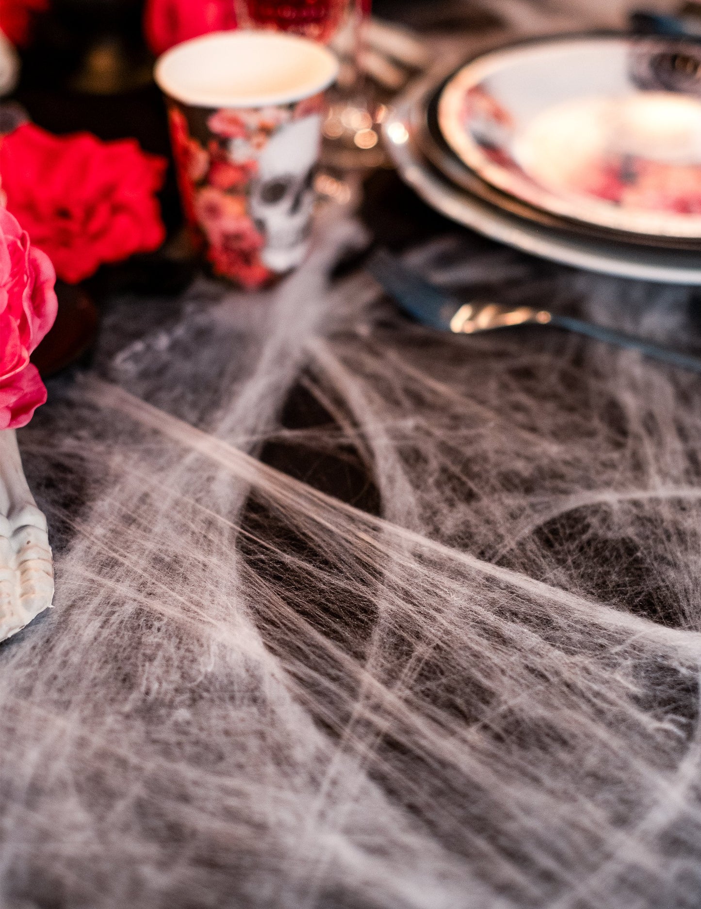 White Spider Web sa paucima 100 g Noć vještica
