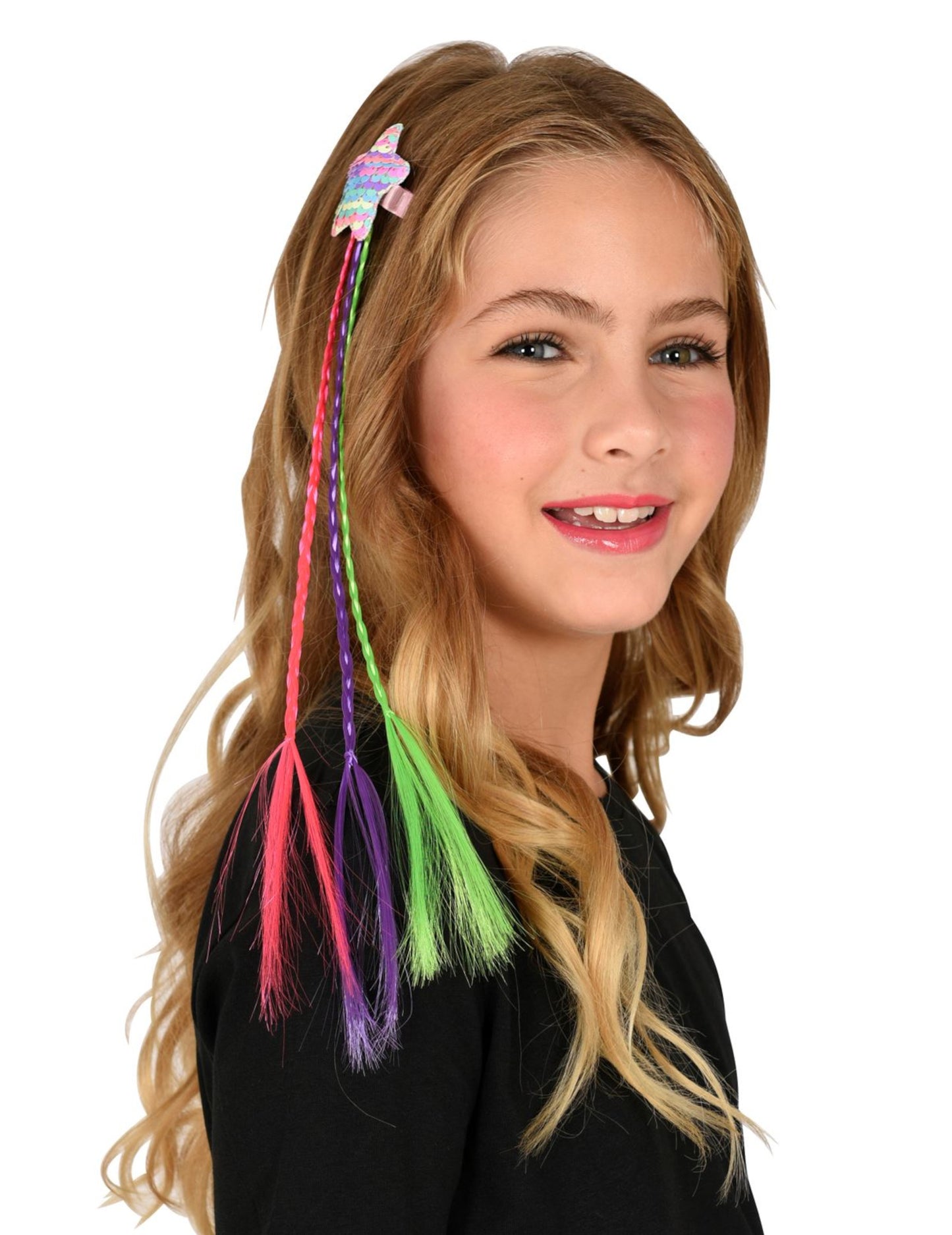 Višebojne pletenice sa zvijezdom za kosu