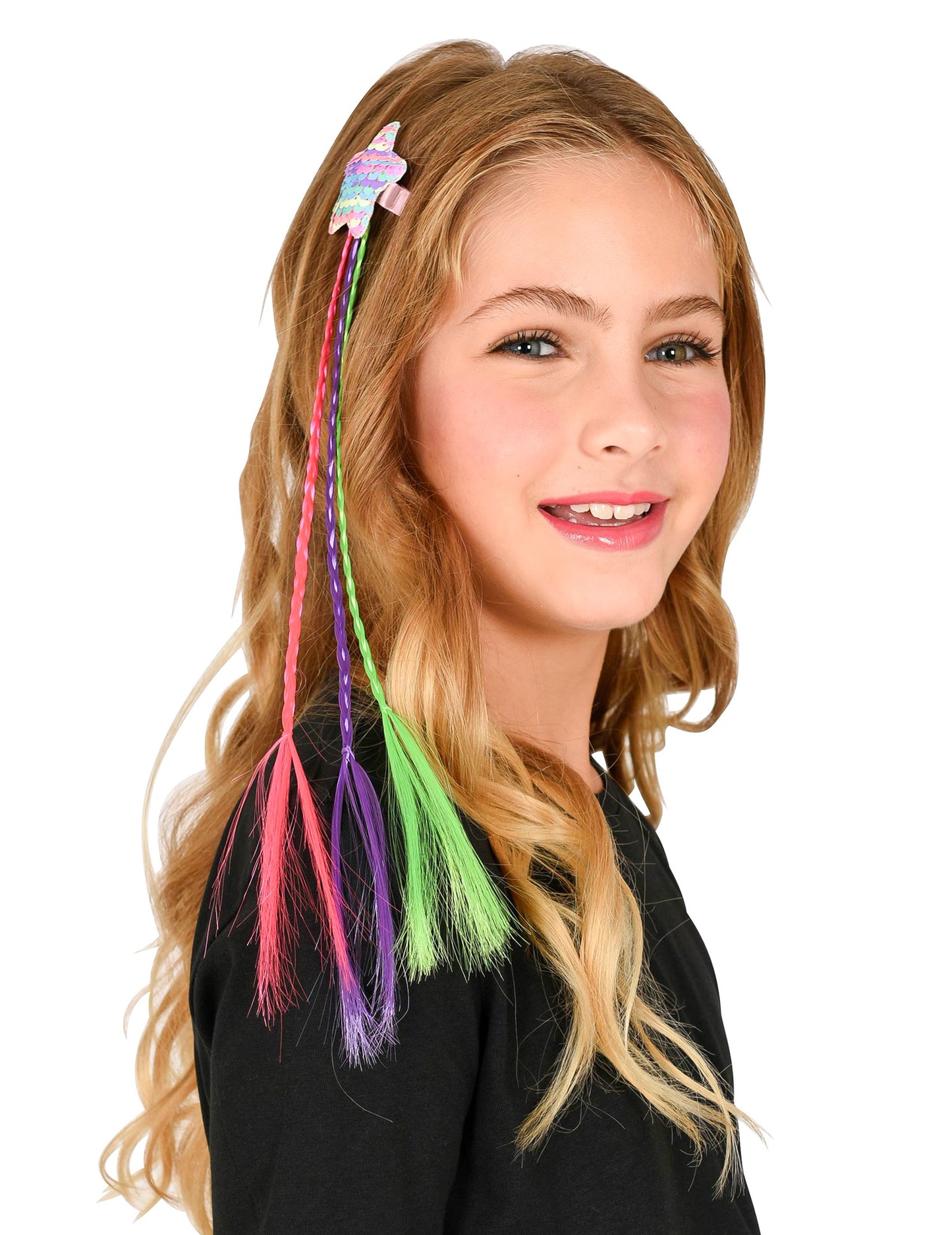 Višebojne pletenice sa zvijezdom za kosu