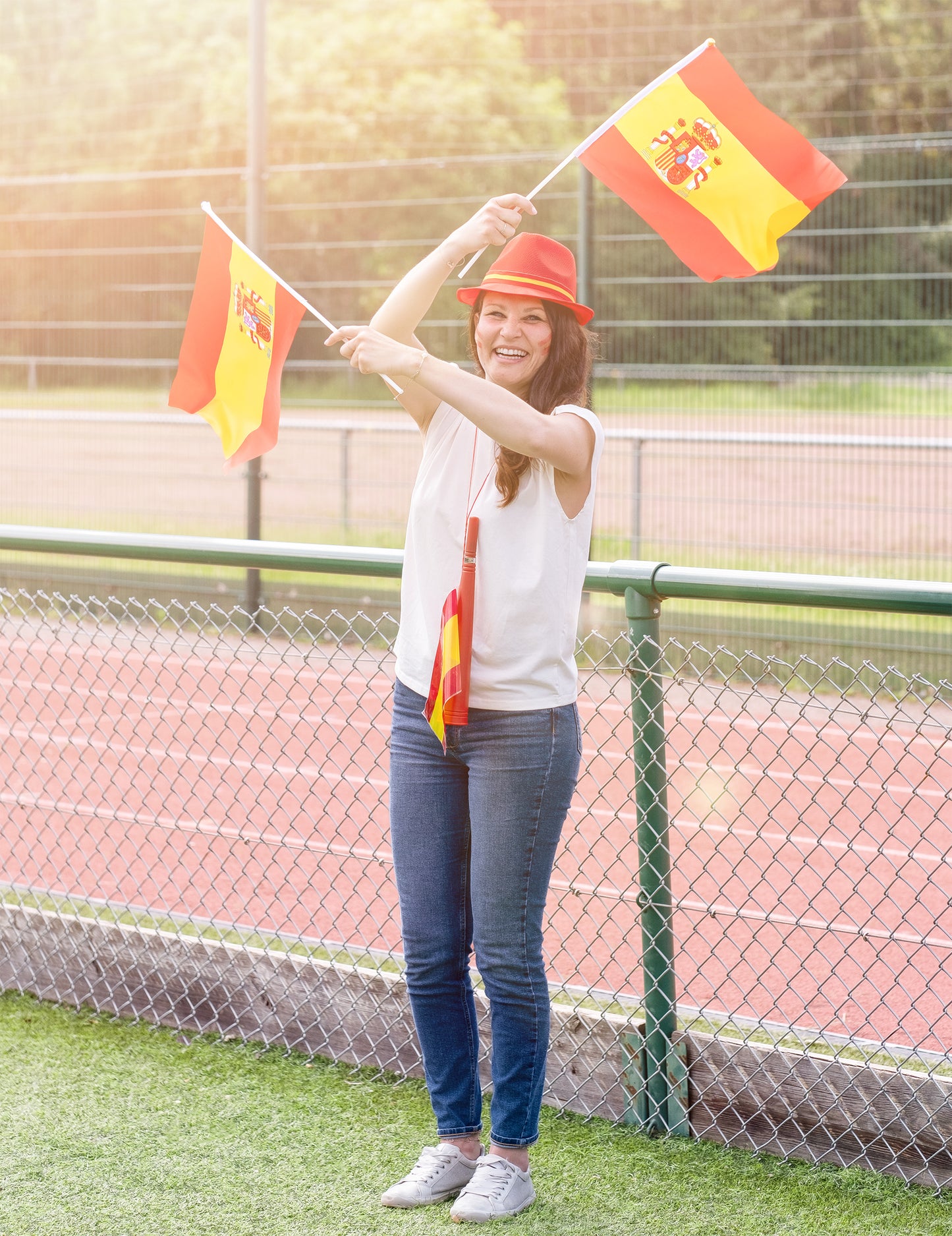 Nogometna truba s podrškom za zastavu Španjolska