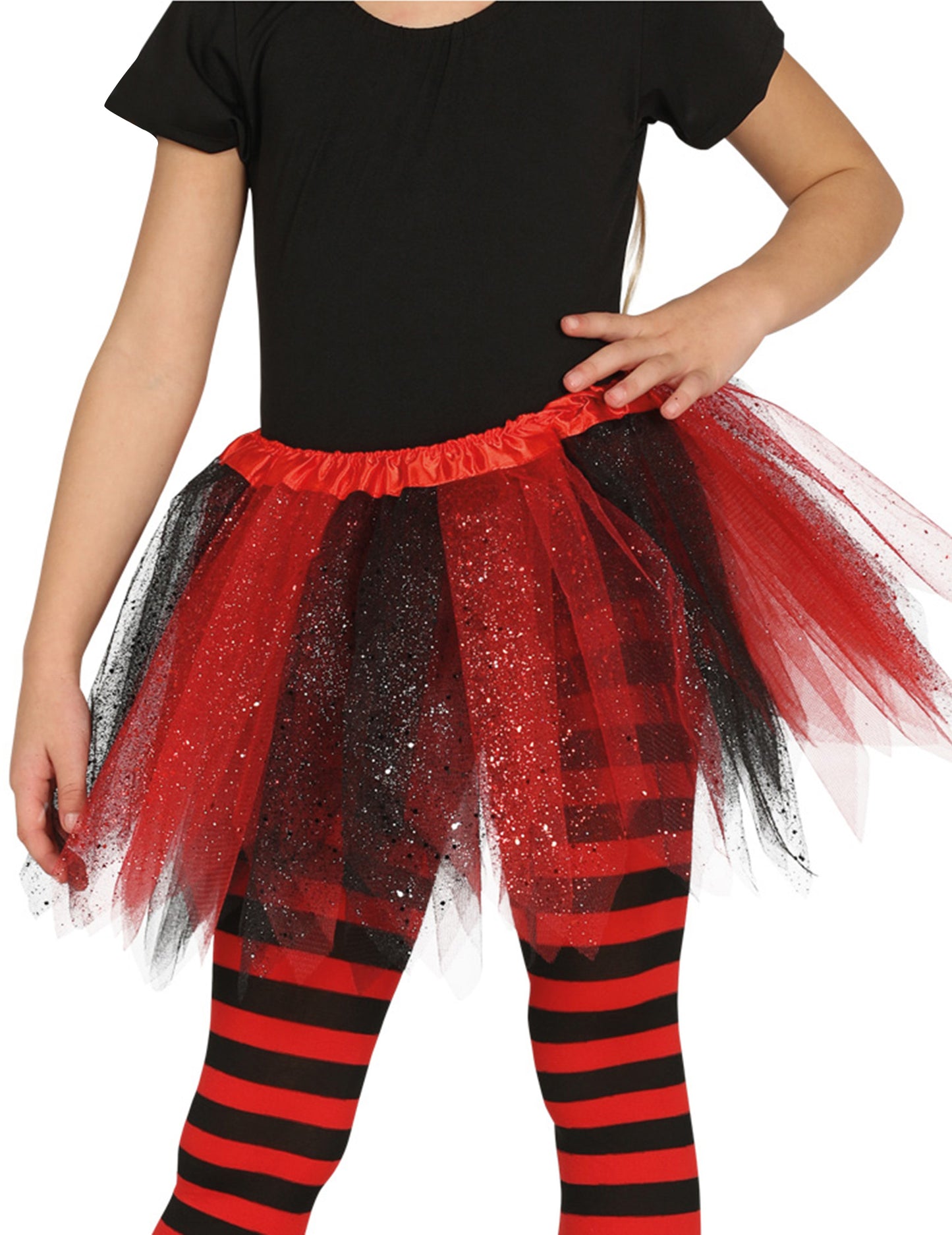 Crno i crveno dvoje -kolor tutu s djevojkama