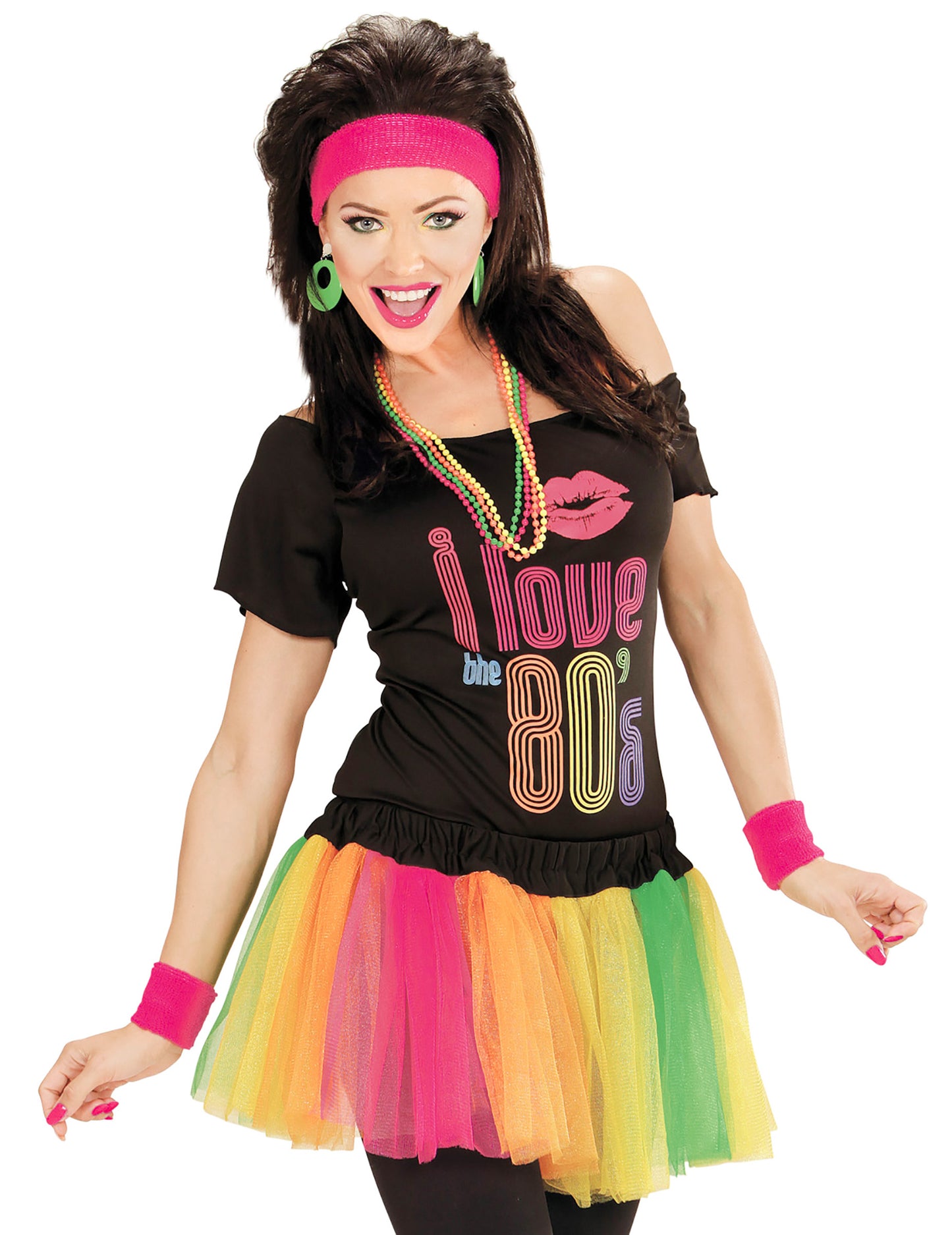 Fluo multicolor tutu kratke žene