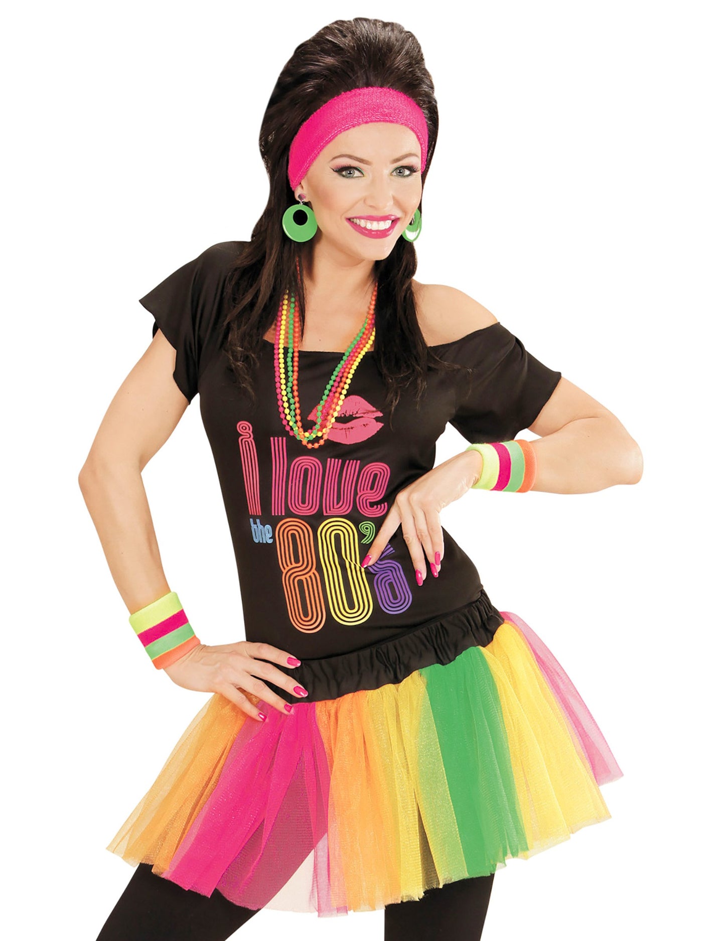 Fluo multicolor tutu kratke žene