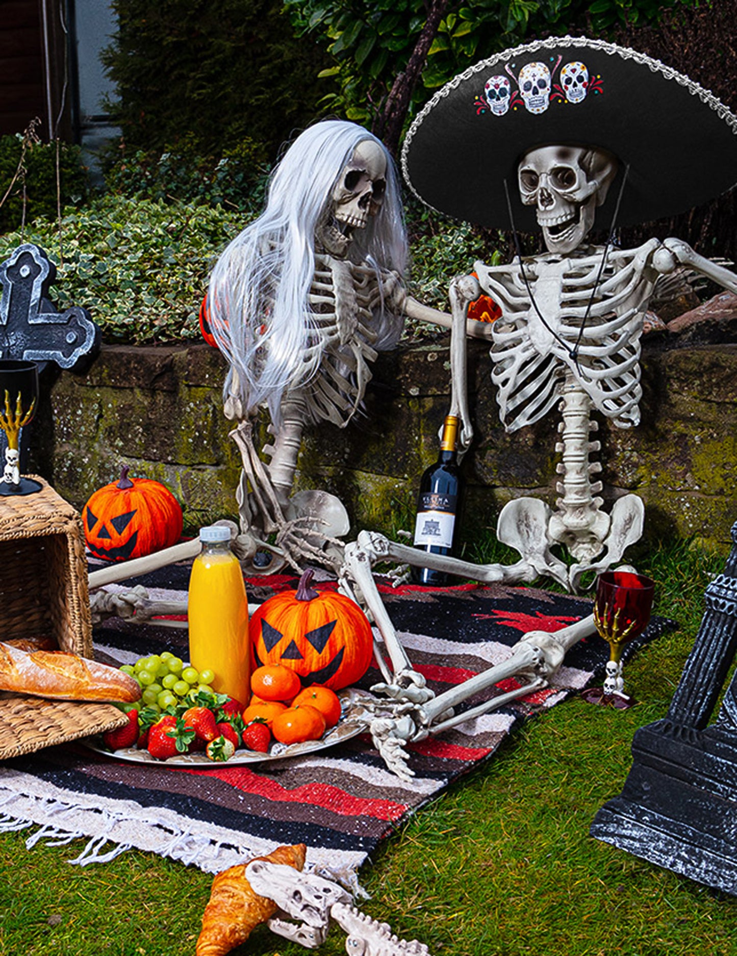 Crno i Noć vještica crno plastično staklo staklo