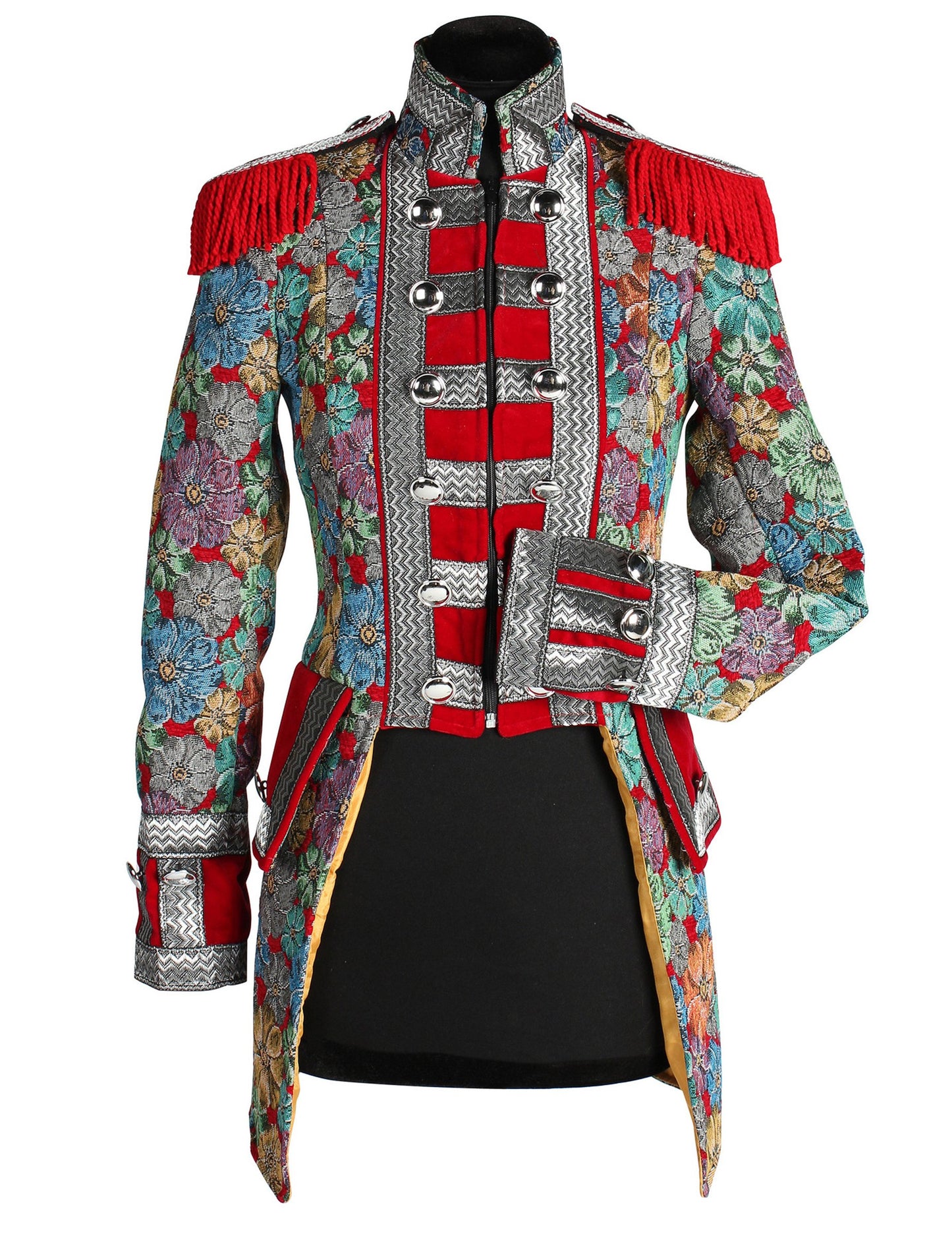 Ženska karnevalska jakna visoke klase s cvjetnim printom