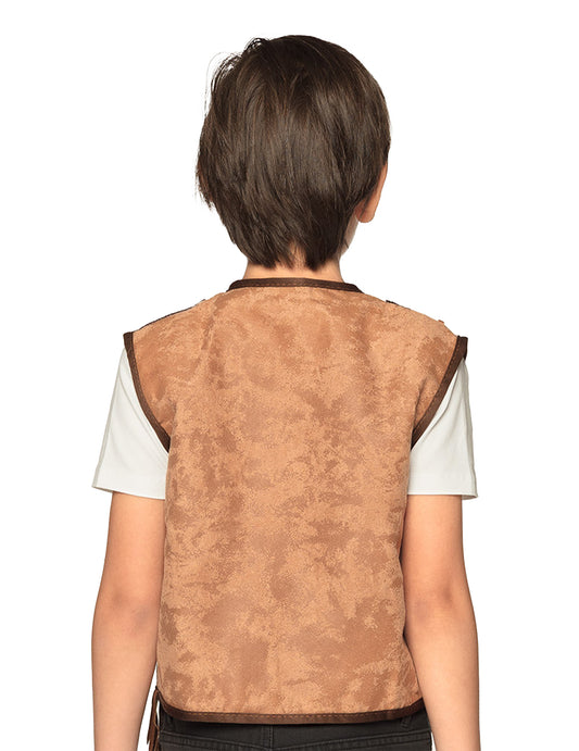 Vue de dos de la veste western pour enfant