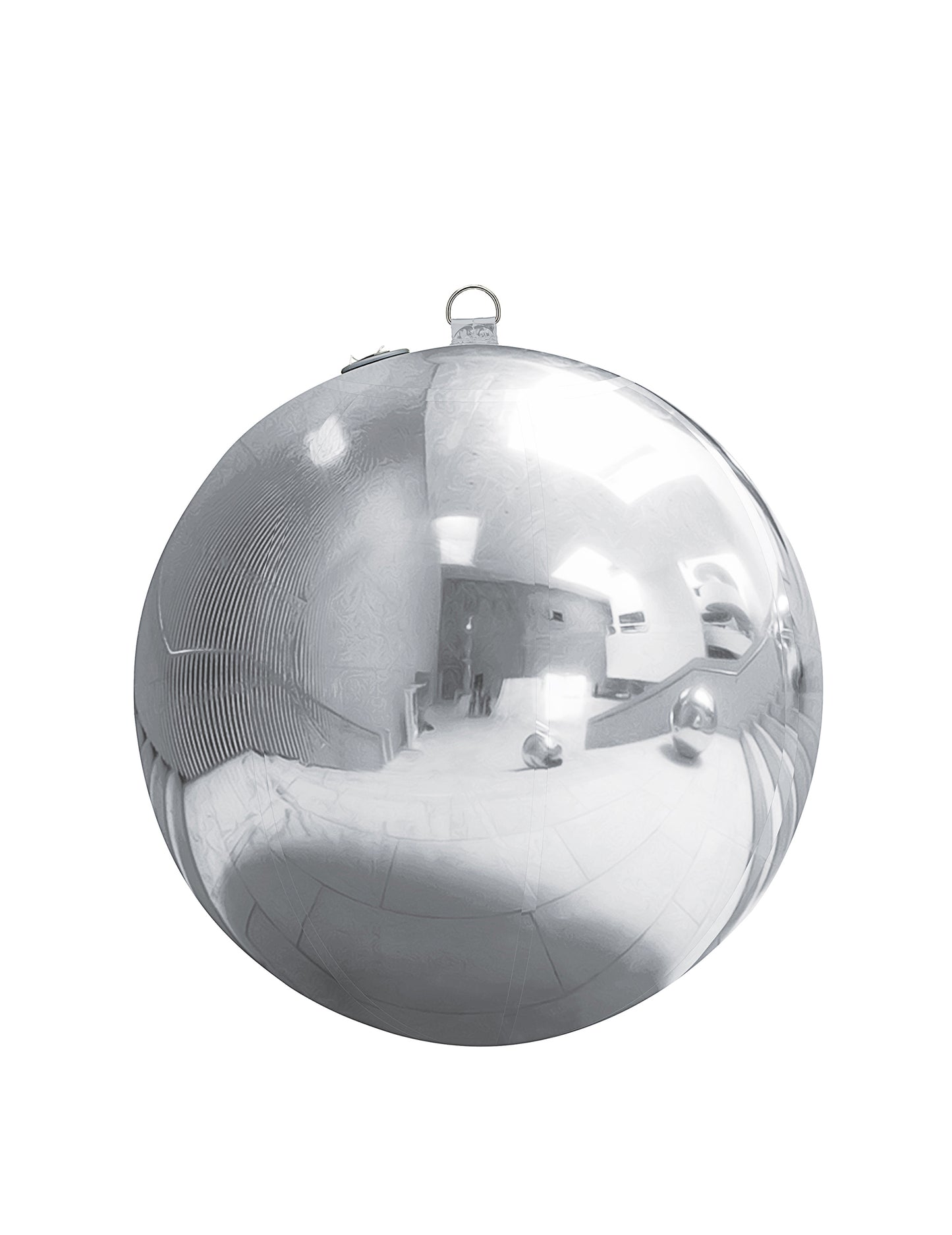 Srebrna napuhavajuća disko kugla 60 cm 