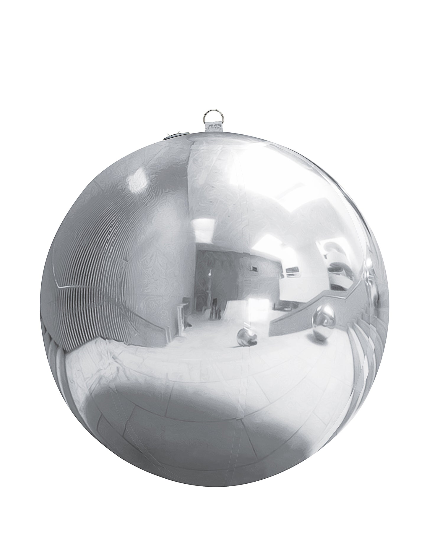 Srebrna napuhujuća disko kugla 90 cm 