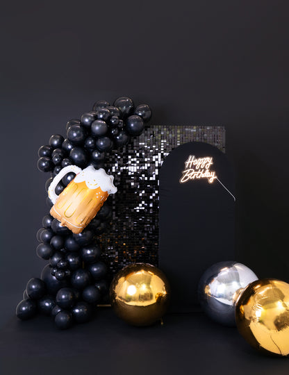 Zlatna napuhavajuća disko kugla 60 cm 