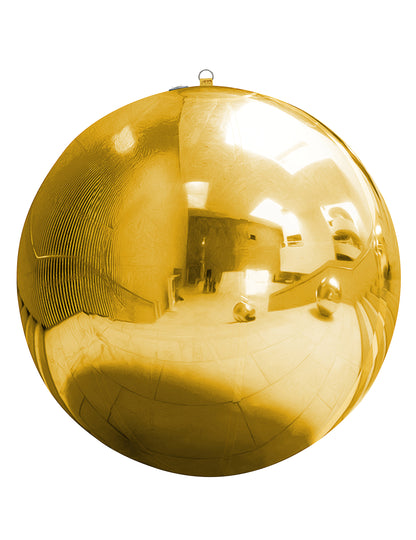 Ballon géant boule miroir dorée 90 cm
