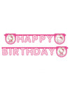 Guirlande Happy Birthday Hello Kitty pour enfant rose