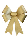 Nœud doré brillant pour fête or à texture striée