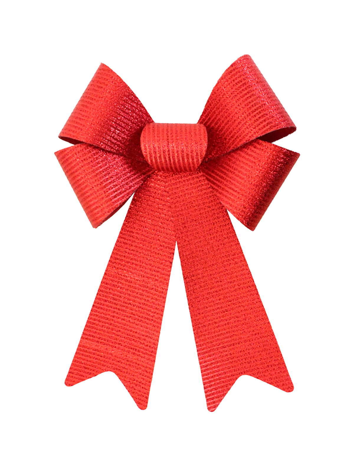 Nœud de fête pour décoration rouge brillant