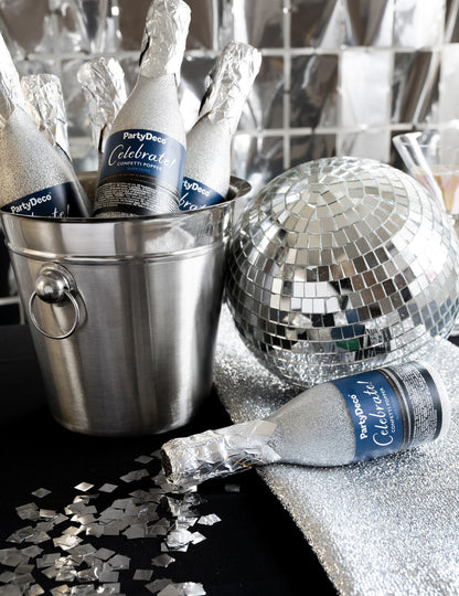 Srebrna zavjesa od kvadratića 100 x 200 cm 