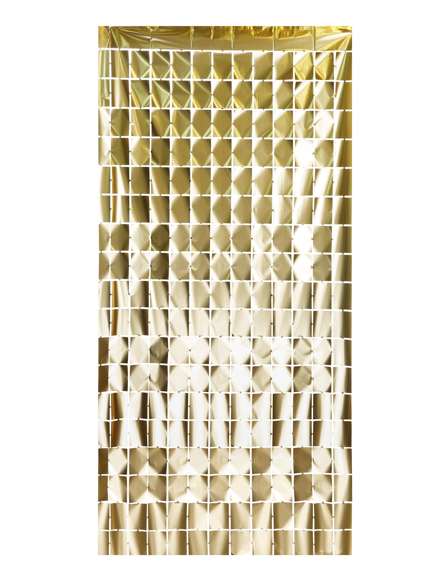 Zlatna zavjesa s kvadratima 100 x 200 cm 