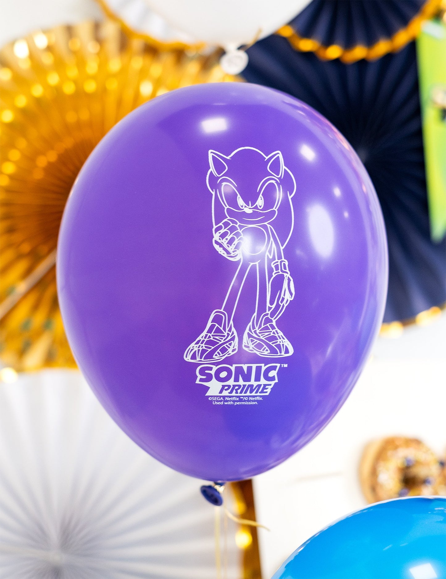 10 Latex Sonic Balloons Prime 30 cm