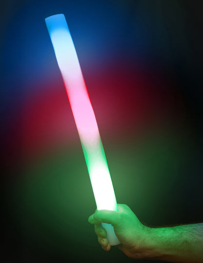 10 višebojnih LED svjetlećih štapova od pjene 48 cm 