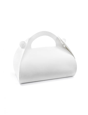 10 bijelih kartonskih kutija za torte s ručkama, 16 x 8,5 x 9,5 cm cm