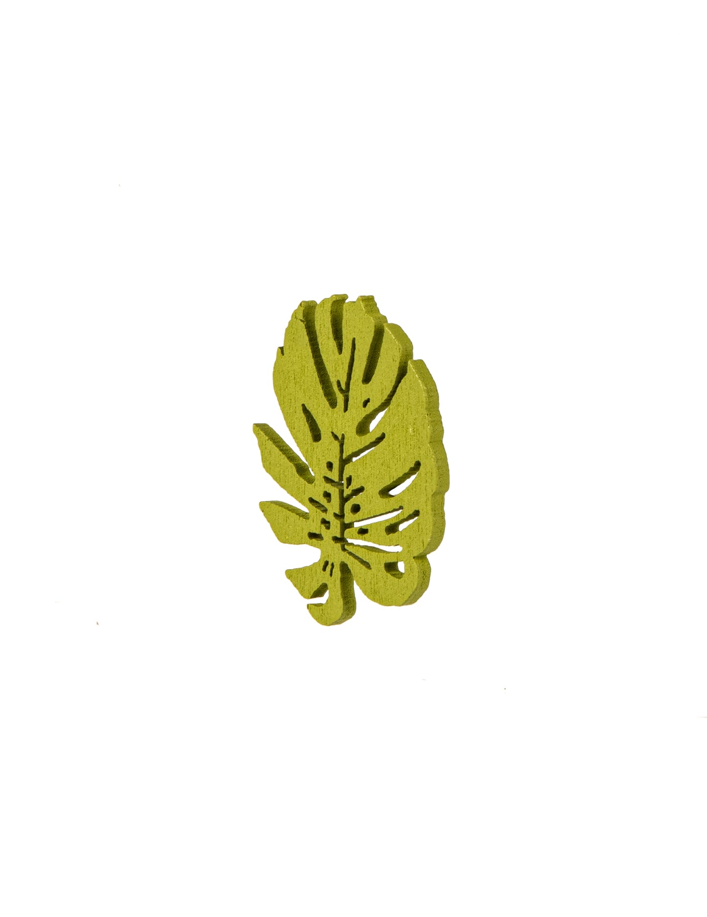 10 drvenih konfeta tropski listovi 4 cm