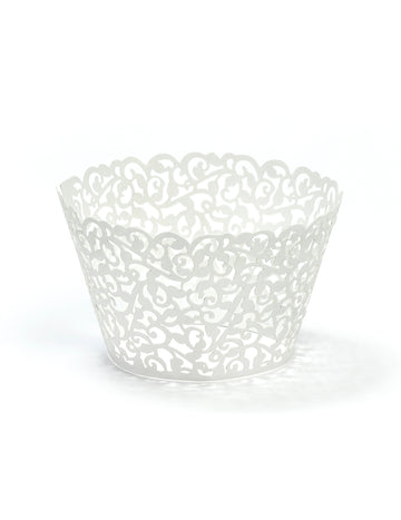 10 bijelih čipkastih okvira za kolačiće 5,5 x 8,5 cm, vjenčane dekoracije