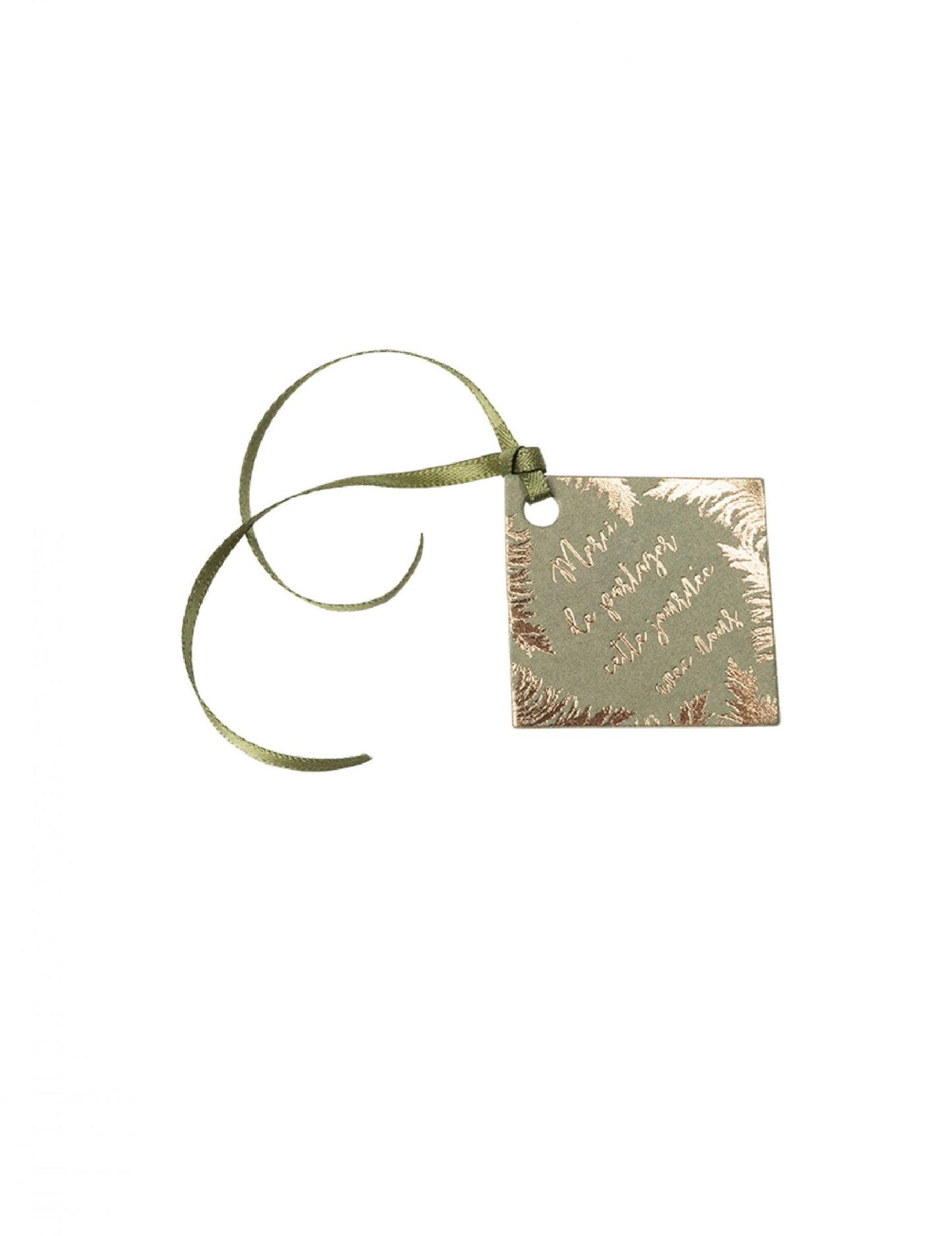 10 kaki papirnatih zahvalnica i satenska vrpca za vjenčanje