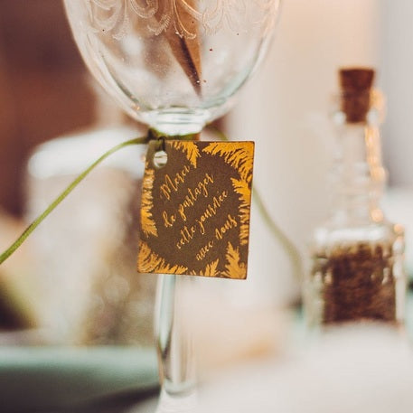 10 kaki papirnatih zahvalnica i satenska vrpca za vjenčanje